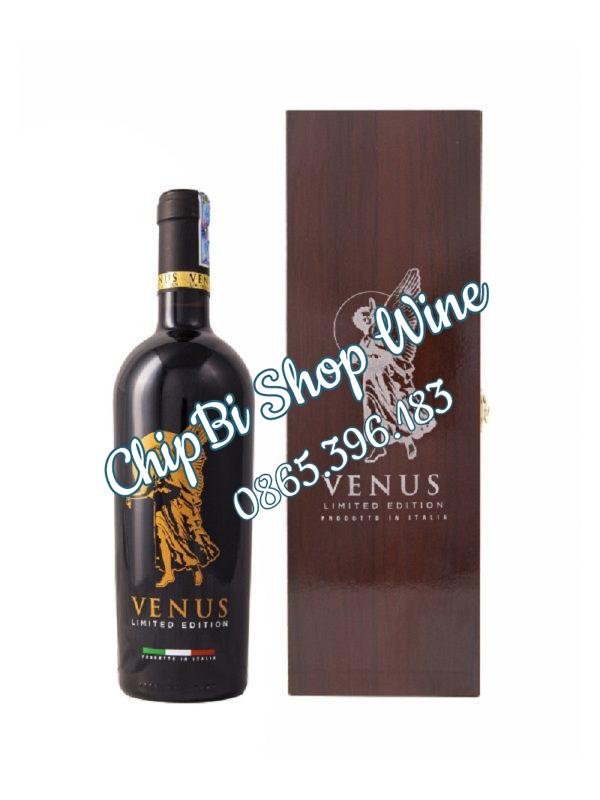 Hộp Gỗ Đơn Venus 2 SET QUA TANG RUOU VANG VENUS