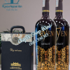 Sét Quà Hộp Da Đôi 2 Chai Rượu Vang Seven Merlot 19 Vang seven 1 1