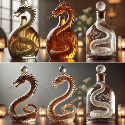 Rượu Hình Con Rắn Royal Rich XO Gold 23k