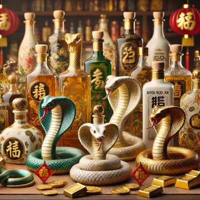 Rượu Phong Thủy Hình Rắn