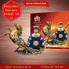 KỆ RƯỢU HÌNH CON NGỰA XO BRANDY 4L XANH 11 Ruou Bory Fontaney Brandy XO 3