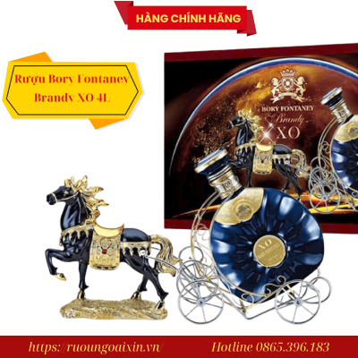 KỆ RƯỢU HÌNH CON NGỰA XO BRANDY 4L