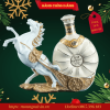 KỆ HÌNH CON NGỰA RƯỢU XO BRANDY 4L TRẮNG 9 Rượu Trưng Bày XO Brandy 4 Lít Hót Nhất Năm 2026