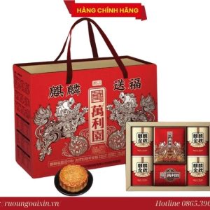 Bánh Trung Thu Hồng Kông Phúc Lành Kỳ Lân Cao Cấp