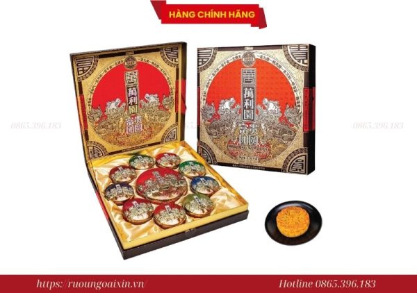 Bánh Trung Thu Hồng Kông Đoàn Viên Phú Quý Cao Cấp