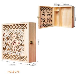 Hộp Đựng Rượu Vang Gỗ Đôi HO17-004-I01