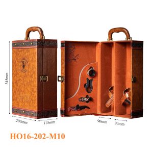 Hộp Đựng Rượu Vang Đôi Da Cao Cấp HO16‑202‑M10