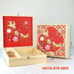Hộp Gỗ Quà Tết Mix Rượu Vang HO18-077-M03