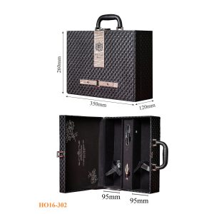 Hộp Đựng Rượu Vang Da Cao Cấp HO16-302