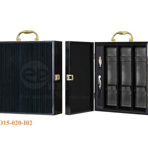Hộp Ba Đựng Vang Sơn Mài Sơn Mài Cao Cấp HO15-020-I02