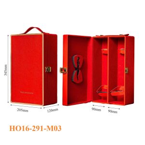 Hộp Đựng Rượu Vang Đôi Cao Cấp HO16-291-M03