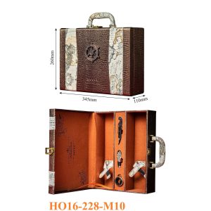 Hộp Đựng Rượu Vang Đôi Cao Cấp HO16-228-M10