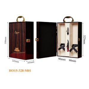 Hộp Đựng Rượu Vang Đôi Sơn Mài HO15-328-M01