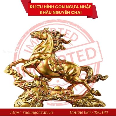 Rượu Hình Con Ngựa Nhập Khẩu Nguyên Chai