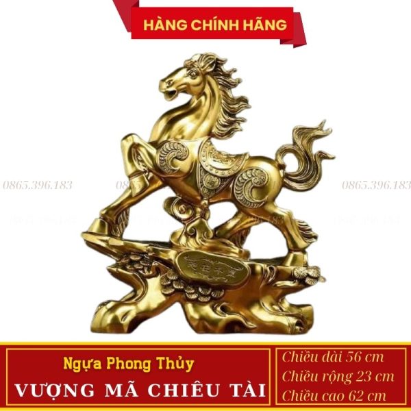 Tượng Ngựa Phong Thủy Vượng Mã Chiêu Tài