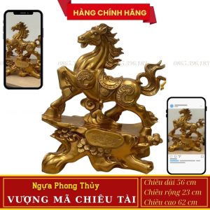 TƯỢNG NGỰA PHONG THỦY VƯỢNG MÃ CHIÊU TÀI