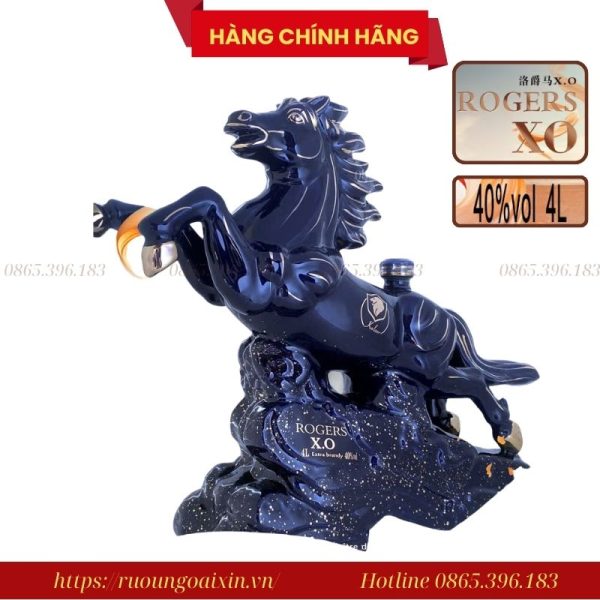 RƯỢU PHONG THỦY HÌNH NGỰA ROGERS XO 4L