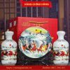 BỘ QUÀ TẶNG RƯỢU HÌNH CON NGỰA SỨ BÁT MÃ 22 Bộ Quà Tặng Rượu Hình Con Ngựa Sứ Bát Mã