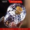 BỘ LY MẮT TRÂU PHA LÊ ĐÚC VÀNG 24K CAO CẤP 24 Bộ Ly Mắt Trâu Pha Lê Đúc Vàng 24k Cao Cấp